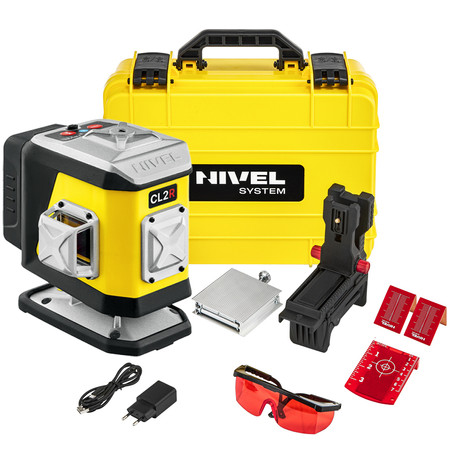 Laser krzyżowy (czerwony) 2x360 Nivel System CL2R