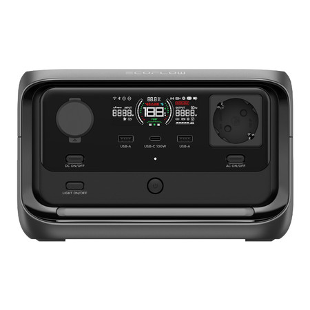 Zestaw: Stacja zasilania EcoFlow River 3 Plus + panel fotowoltaiczny 220W