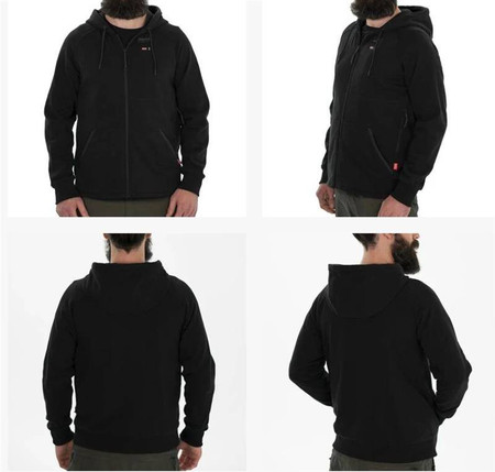 BLUZA PODGRZEWANA CZARNA ROZM.S M12HHBL4 MILWAUKEE  4932480061