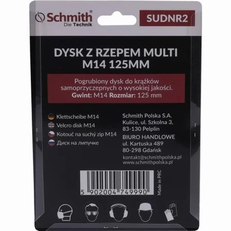 Dysk z rzepem multi m14 125mm Schmith SUDNR2