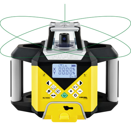 Niwelator laserowy (zielony) Nivel System NL740G Digital + zestaw