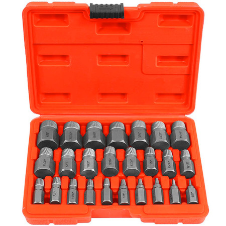 Wykrętak do urwanych śrub HEX 25szt Verke V86487