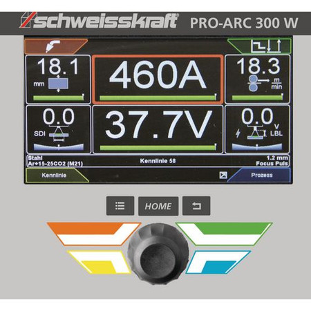 Spawarka impulsowa Schweisskraft MIG/MAG PRO-PLUS 300 W 1085530 (wózek Profi, panel sterowania) 