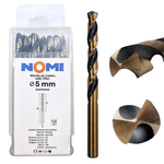 Wiertło do metalu 10 szt. 5mm Nomi hrc pro do stali tworzyw aluminium drewna