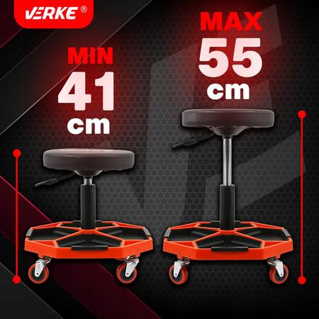 Taboret obrotowy stołek warsztatowy oktagon Verke V83262