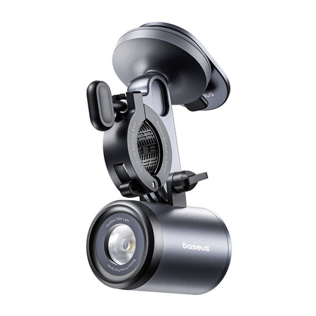 Uchwyt rowerowy Baseus PrimeTrip 2 w 1, uchwyt na telefon + latarka (czarny)