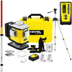 Laser krzyżowy (fioletowy) 4x360 Nivel System CL5V + zestaw