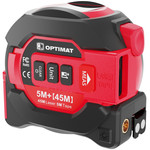 Miarka metrówka 5m z dalmierzem laserowym 45m 2w1 Optimat