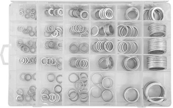 Podkładki aluminiowe metryczne 300szt Verke V06707