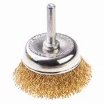 Szczotka doczołowa mosiężna z trzpieniem 60mm Schmith SSZD-02