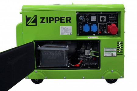 Generator Agregat Prądu Budowlany AVR Diesel Zipper ZI-STE7500DSH