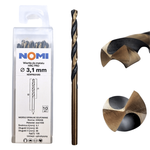 Wiertło do metalu 3,1mm Nomi hrc pro do stali tworzyw aluminium drewna