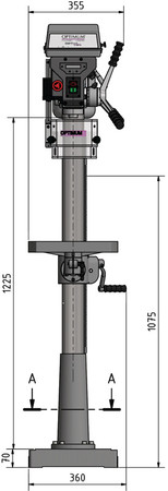 Wiertarka Stołowa OPTIdrill D26PRO Optimum 3003030 + Wiertła