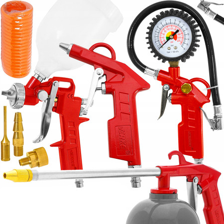 Zestaw pneumatyczny narzędzi do kompresora sprężarki 8szt Verke V81142