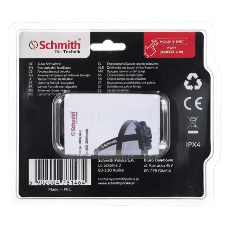 Latarka czołowa 3000lm Schmith SCH09L01001