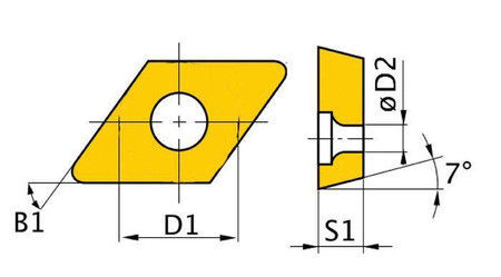 NÓŻ TOKARSKI HM DCMT070204 OPTIMUM 3441758