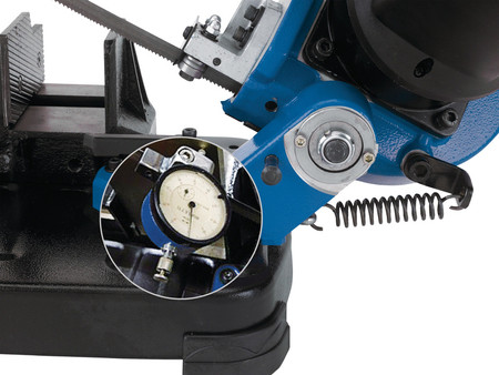 Piła taśmowa do metalu MBS 125 Metallkraft 3630125 + zestaw bitów i wierteł