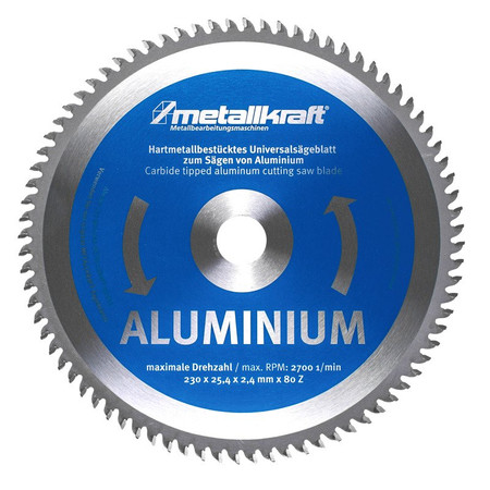 TARCZA DO ALUMINIUM 80Z 230mm METALLKRAFT 3850232