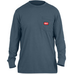 Koszulka niebieska S z kieszonką z długim rękawem Milwaukee 4932493043