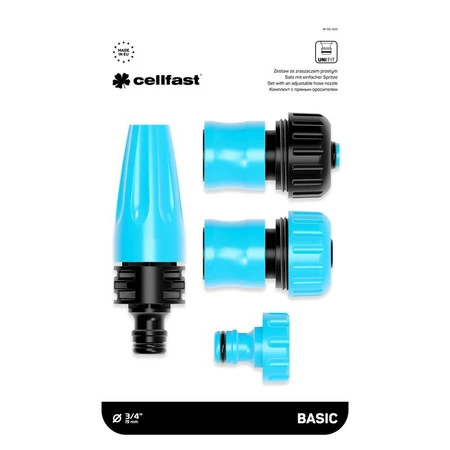Zestaw Ze Zraszaczem Prostym 1/2" - 5/8'' Basic Cellfast 50-500