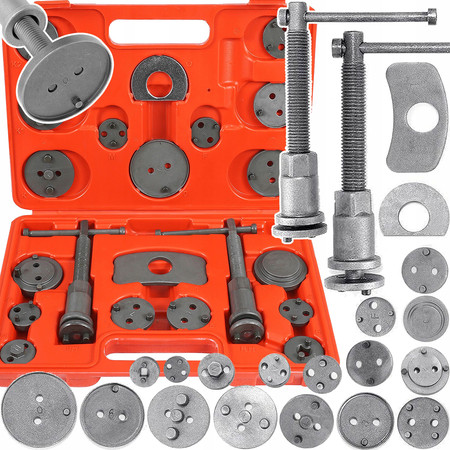 Zestaw do wciskania tłoczków hamulcowych 21szt Verke V86203