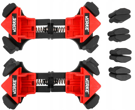 Ściski kątowe do drewna 4szt Verke V86584