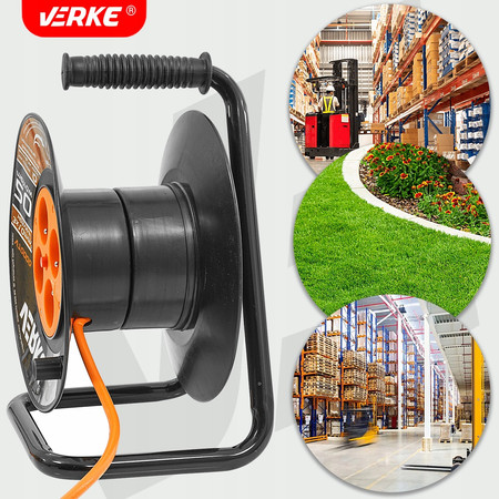 Przedłużacz na bębnie 3x1,0mm 25m Verke V70001