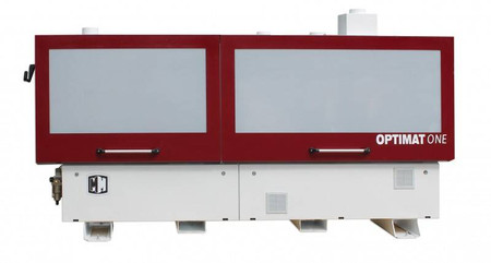 Okleiniarka kompaktowa z wstępnym frezowaniem OPTIMAT ONE cyklina promieniowa, cyklina płaska (klejowa), agregat polerki
