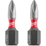 Bity udarowe Shockwave PH1 25mm 2szt Milwaukee 4932430850