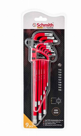 ZESTAW KLUCZY TORX DŁUGICH 9SZT SCHMITH SQKT-2 
