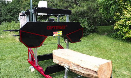 Automatyczny trak taśmowy elektryczny OPTIMAT Timberland TMC 790-Automatic z osłoną taśmy i elektrycznym sterowaniem góra/dół i przód/tył