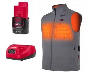 KAMIZELKA PODGRZEWANA SZARA L M12HVGREY1 MILWAUKEE  4932480102