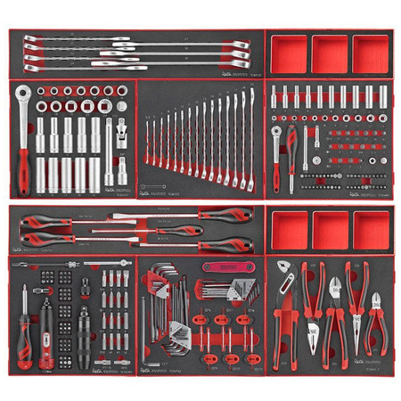 Wózek narzędziowy z zestawem narzędzi 391el Teng Tools TENG-BLACK-391