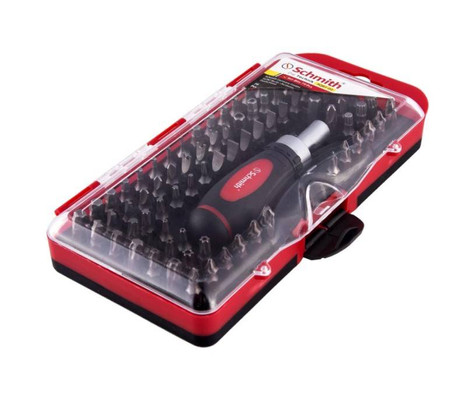 KOMPLET BITÓW Z UCHWYTEM 79szt. SCHMITH SQBT-03