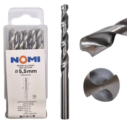 Wiertło do metalu 5,5mm Nomi hrc vector do stali tworzyw drewna żeliwa 