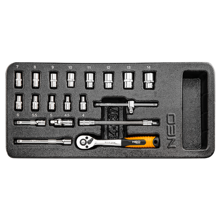 Szafka narzędziowa z narzędziami 129 el NEO Tools 84-222+G