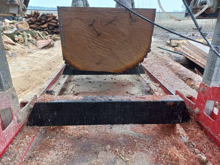 Trak taśmowy spalinowy OPTIMAT Timberland TMG 790S z osłoną taśmy i elektrycznym sterowaniem góra/dół