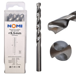 Wiertło do metalu 5 szt. 9,5mm Nomi hrc vector do stali tworzyw drewna żeliwa