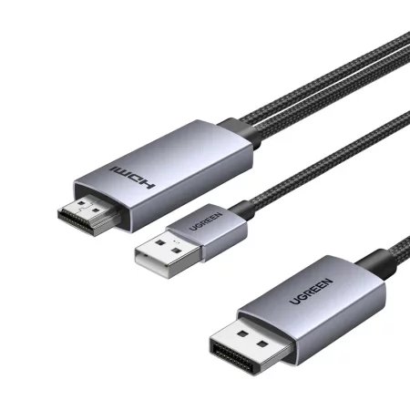 Kabel DisplayPort HDMI Ugreen HD169 4K 60Hz 2m (czarny)