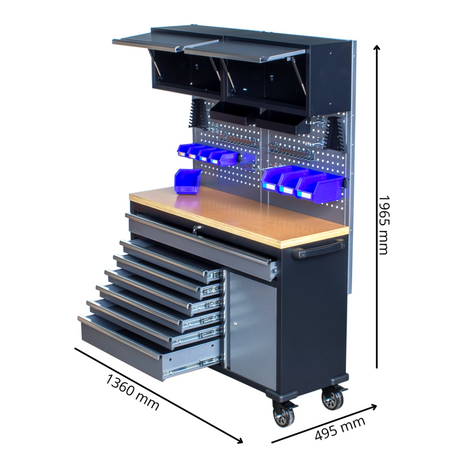 Szafka warsztatowa mobilna VIBER MODEL M1360