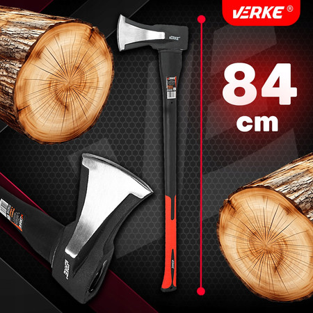 Siekiera rozłupująca 2kg do łupania z klinem Verke V86598