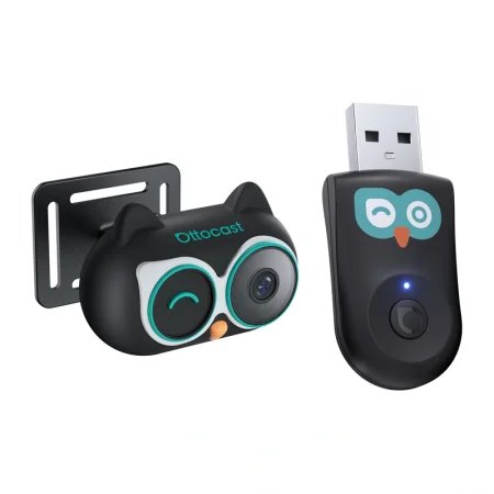 Bezprzewodowy adapter samochodowy Ottocast CarPlay z nianią samochodową (Cabin Care)