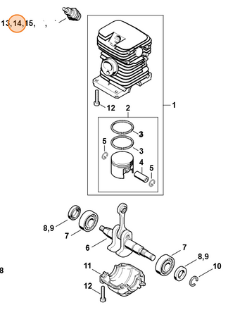 Stihl Świeca Zapłonowa 0000-400-7016