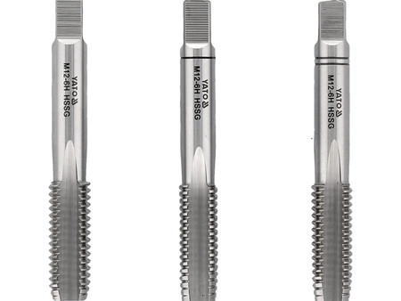 Gwintownik ręczny M12 3szt. Yato YT2939