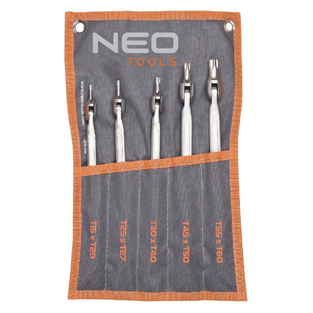 Klucze przegubowe TORX 5 SZT. NEO Tools 09-116