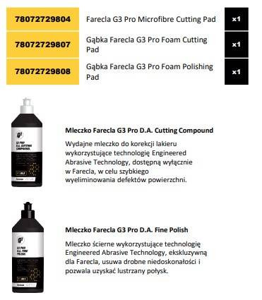Zestaw Polerski Farecla G3 Pro Norton 78072741472