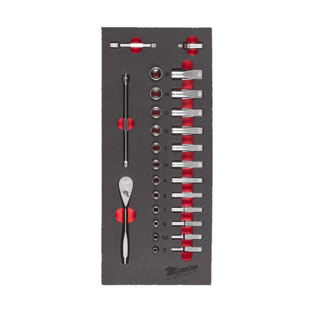 ZESTAW NASADEK Z GRZECHOTKĄ 1/4'' MILWAUKEE 4932479824
