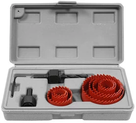 Zestaw otwornic do drewna 19-64mm 8+3szt Verke V05501