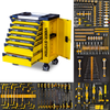 Szafka narzędziowa SZN254 wózek warsztatowy z wyposażeniem 253 elementy Viber-System