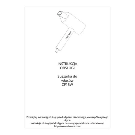 Suszarka do włosów Deerma CF15W